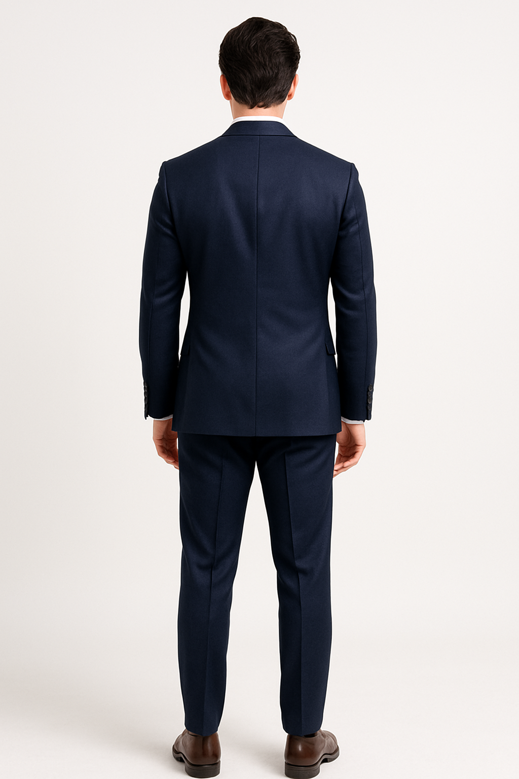 SOOTZ Navy Double-Breasted Suit – Italian Wool