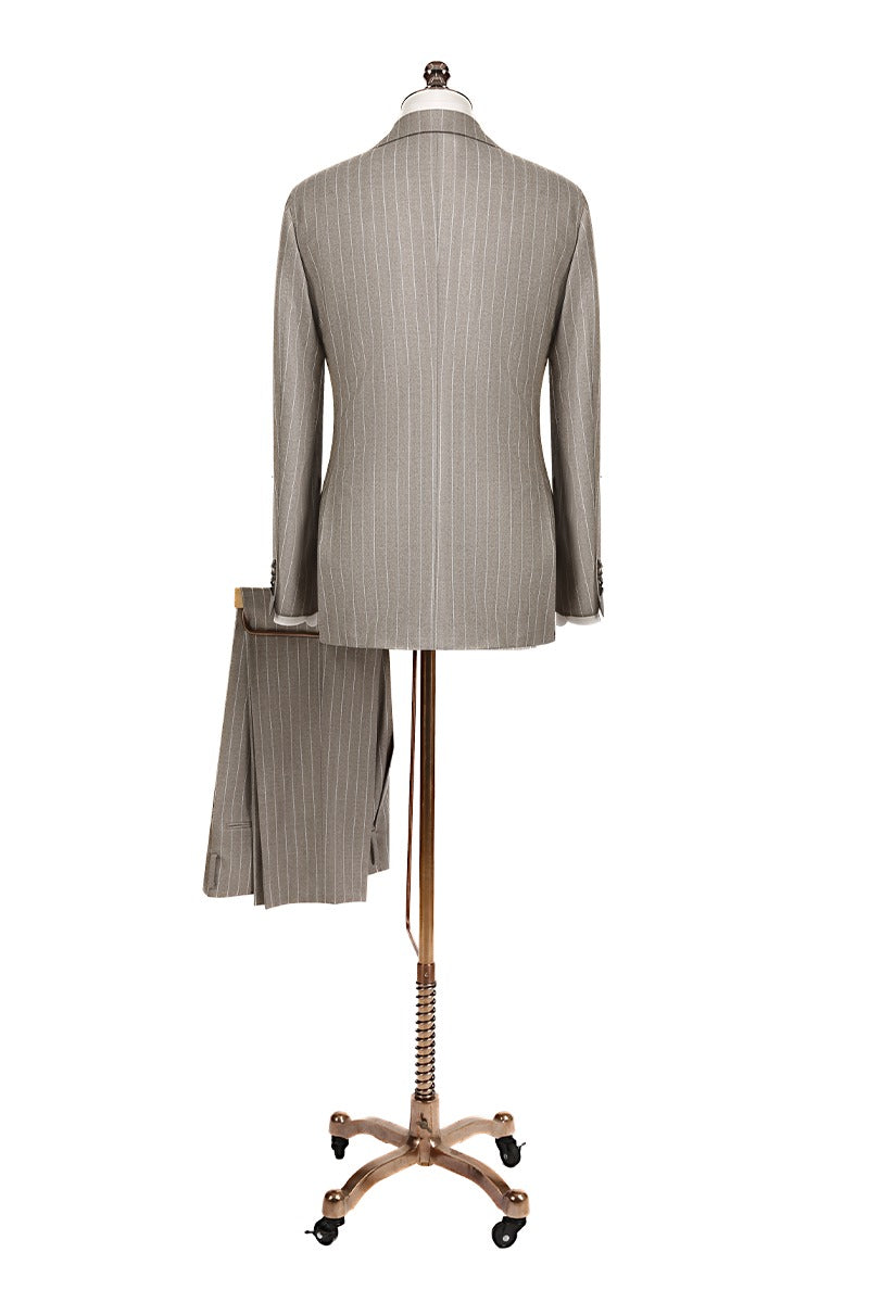 Espresso Stripe Suit