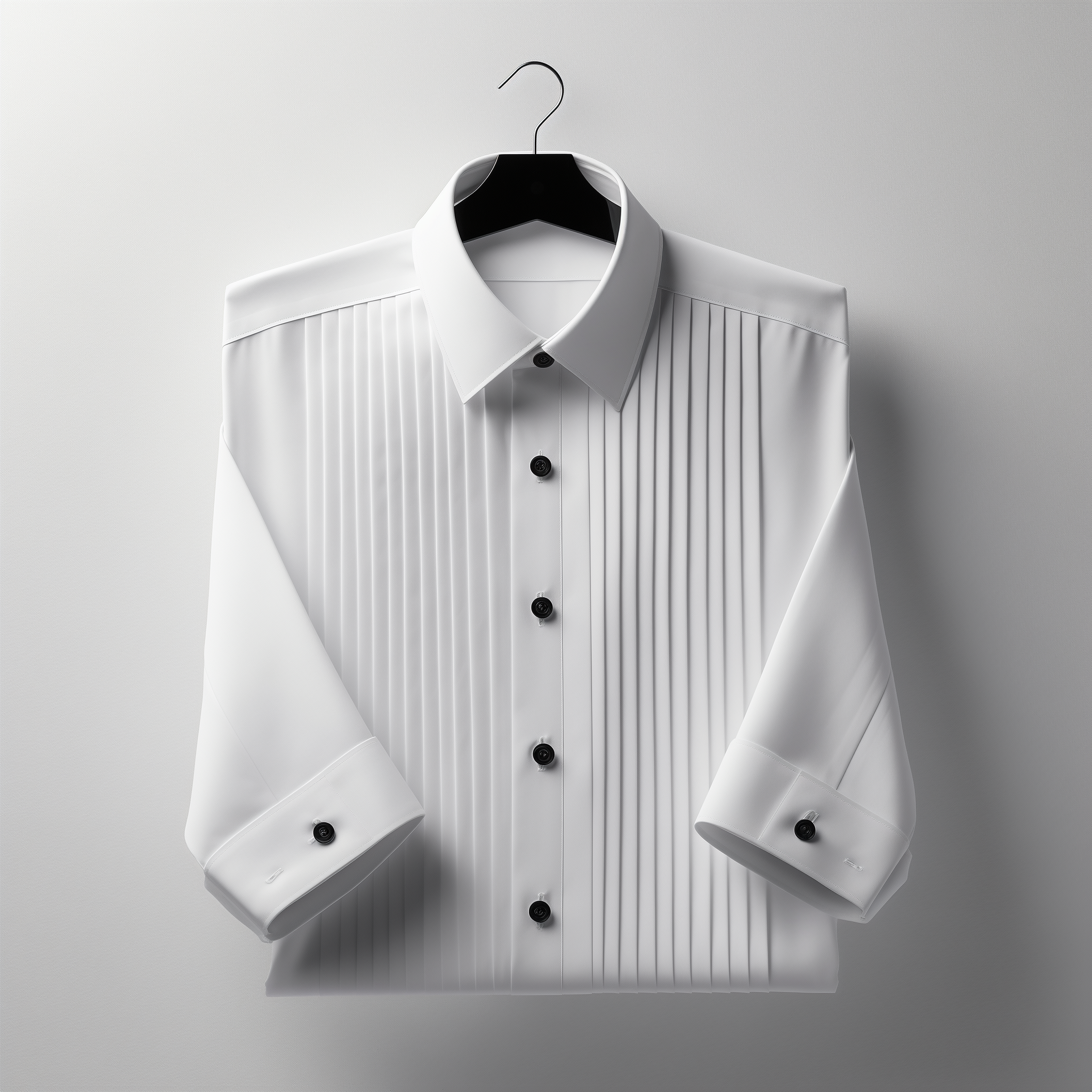 Custom Made White Tuxedo Shirt