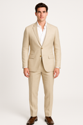 SOOTZ Beige Linen Wedding Suit – Lightweight & Made-to-Measure