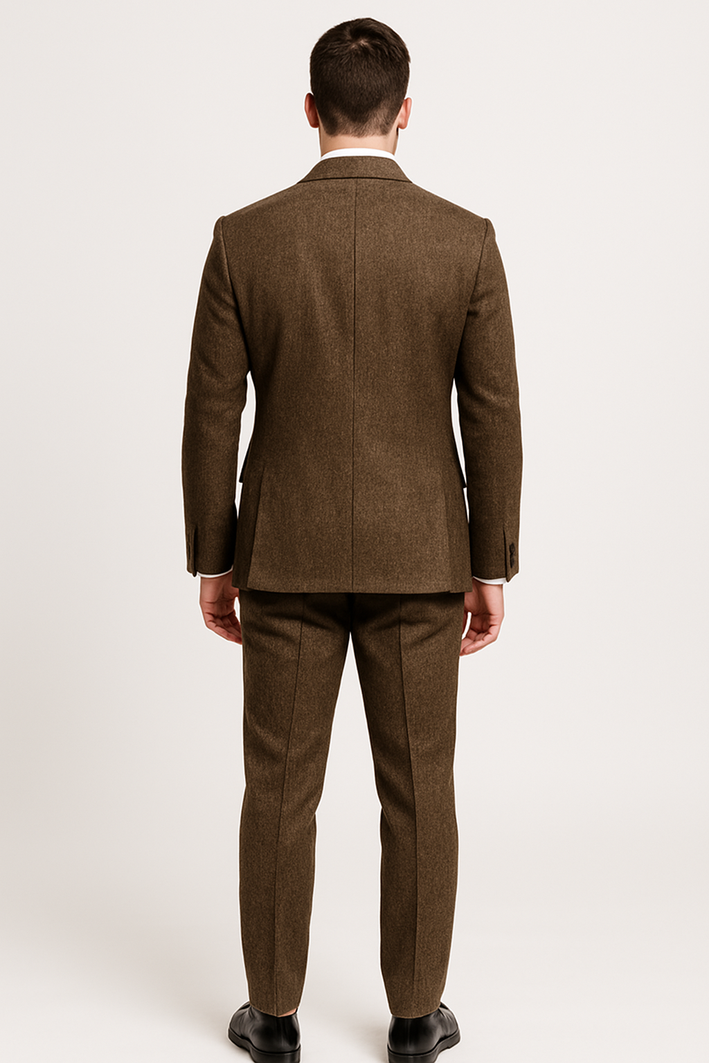 SOOTZ Brown Tweed Winter Suit – Heavyweight Wool Blend