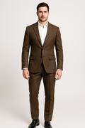 SOOTZ Brown Tweed Winter Suit – Heavyweight Wool Blend
