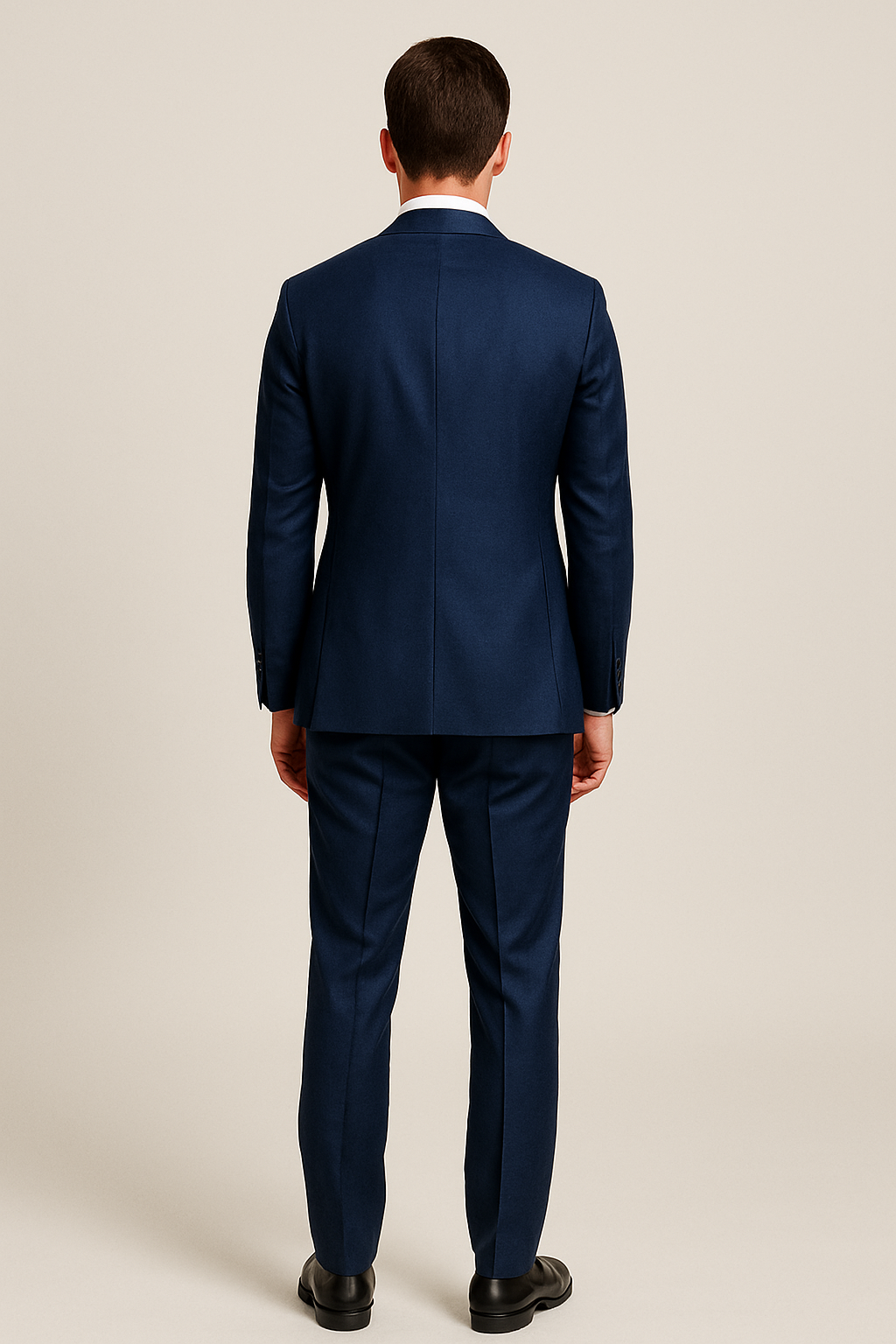SOOTZ Dark Blue Two-Piece Wool Suit – Super 130s Merino Wool