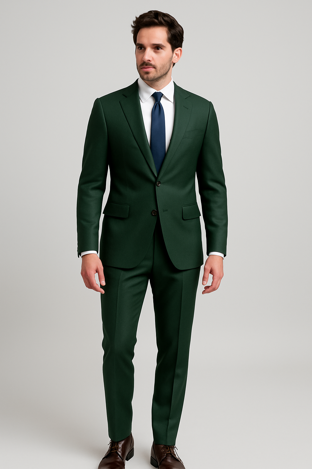 SOOTZ Forest Green Suit – 100% Italian Wool