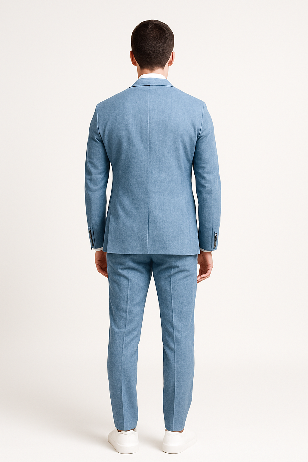 SOOTZ Light Blue Cotton-Stretch Suit