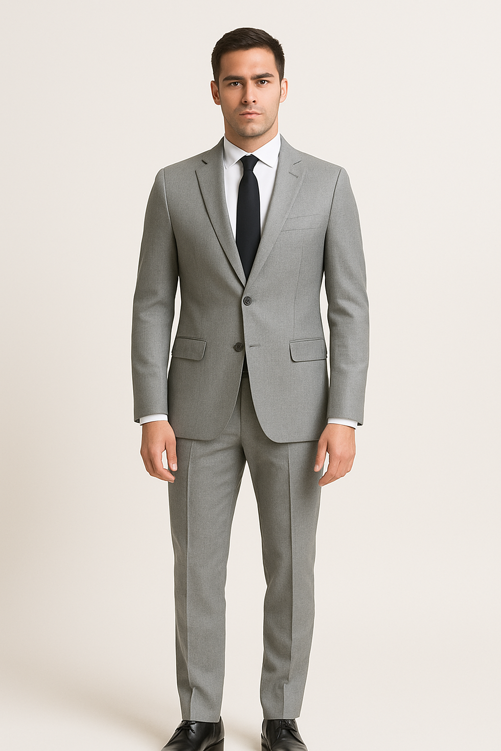 SOOTZ Light Grey Summer Suit – Lightweight & Custom Tailored