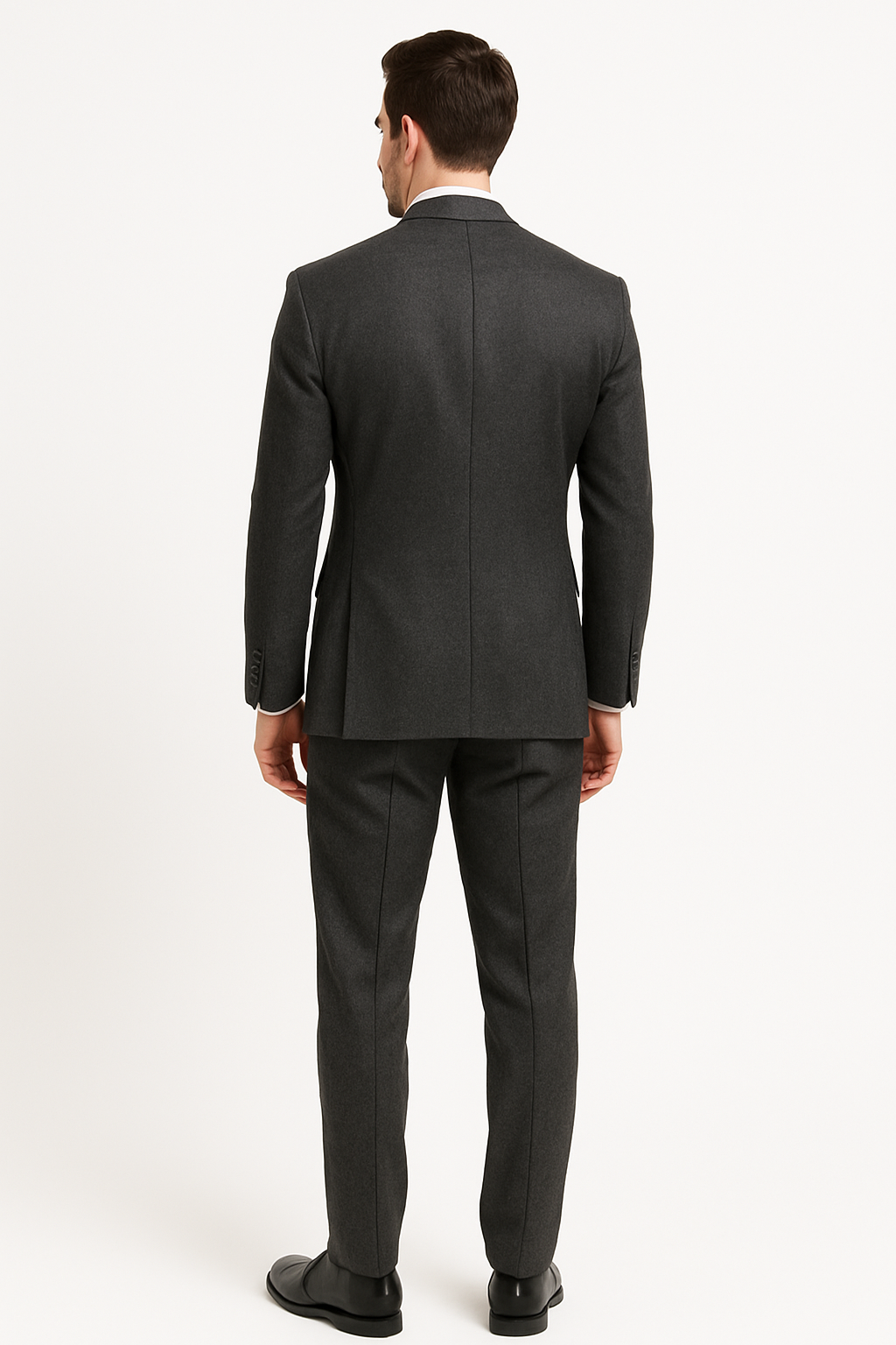 SOOTZ Charcoal Grey Slim Fit Suit – 100% Merino Wool