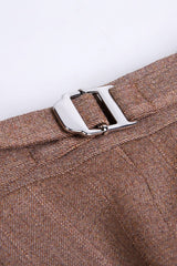 Coffee Pinstripe DB Suit