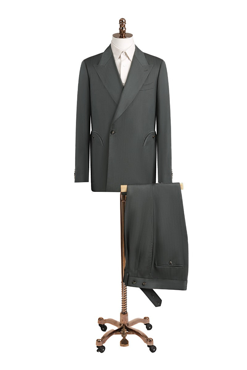 Titan Grey Double Breasted