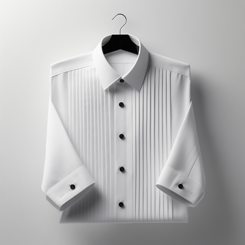 Custom Made White Tuxedo Shirt