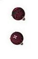 Burgundy Check Cufflink - Sootz
