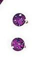 Purple Floral Cufflink - Sootz