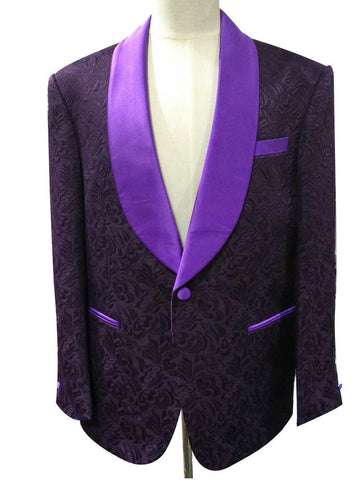 Sootz Barney Floral Tuxedo Jacket - Sootz