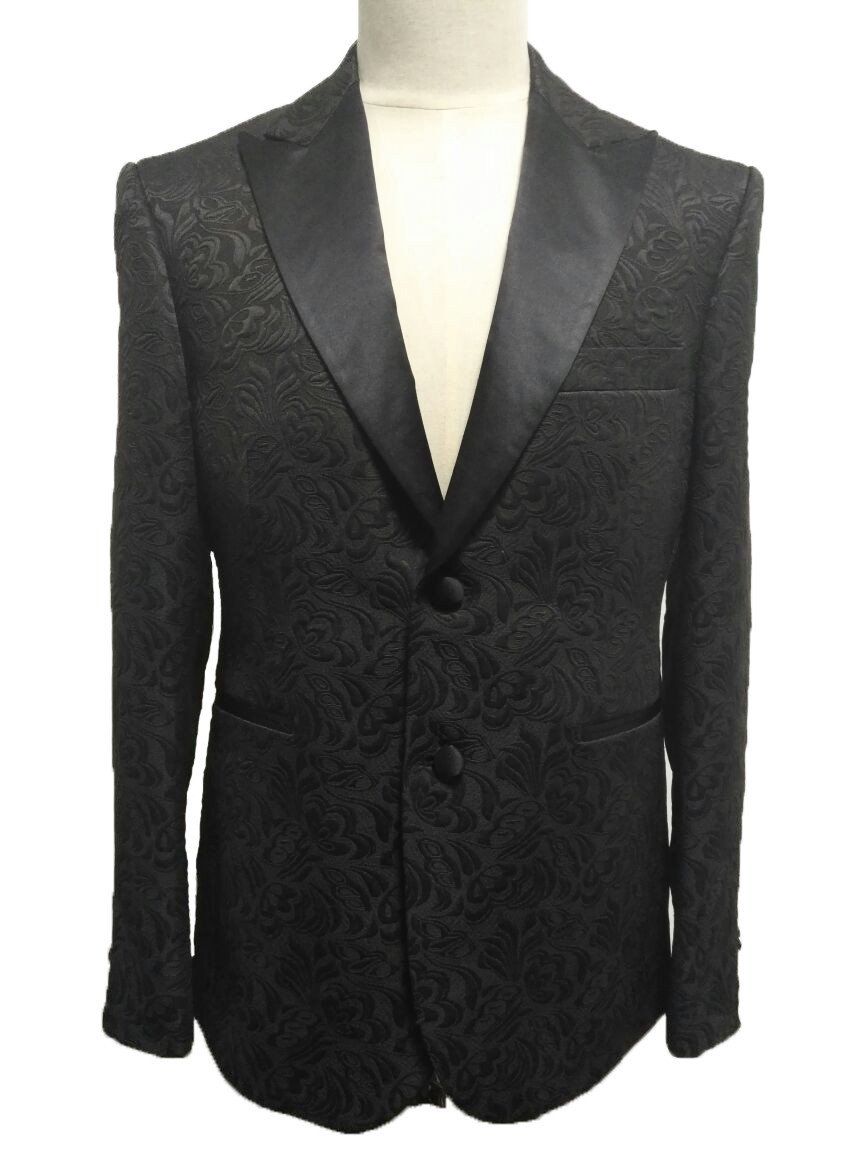 Sootz Dark Knight Floral Tuxedo Jacket - Sootz