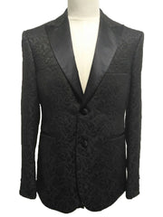 Sootz Dark Knight Floral Tuxedo Jacket - Sootz