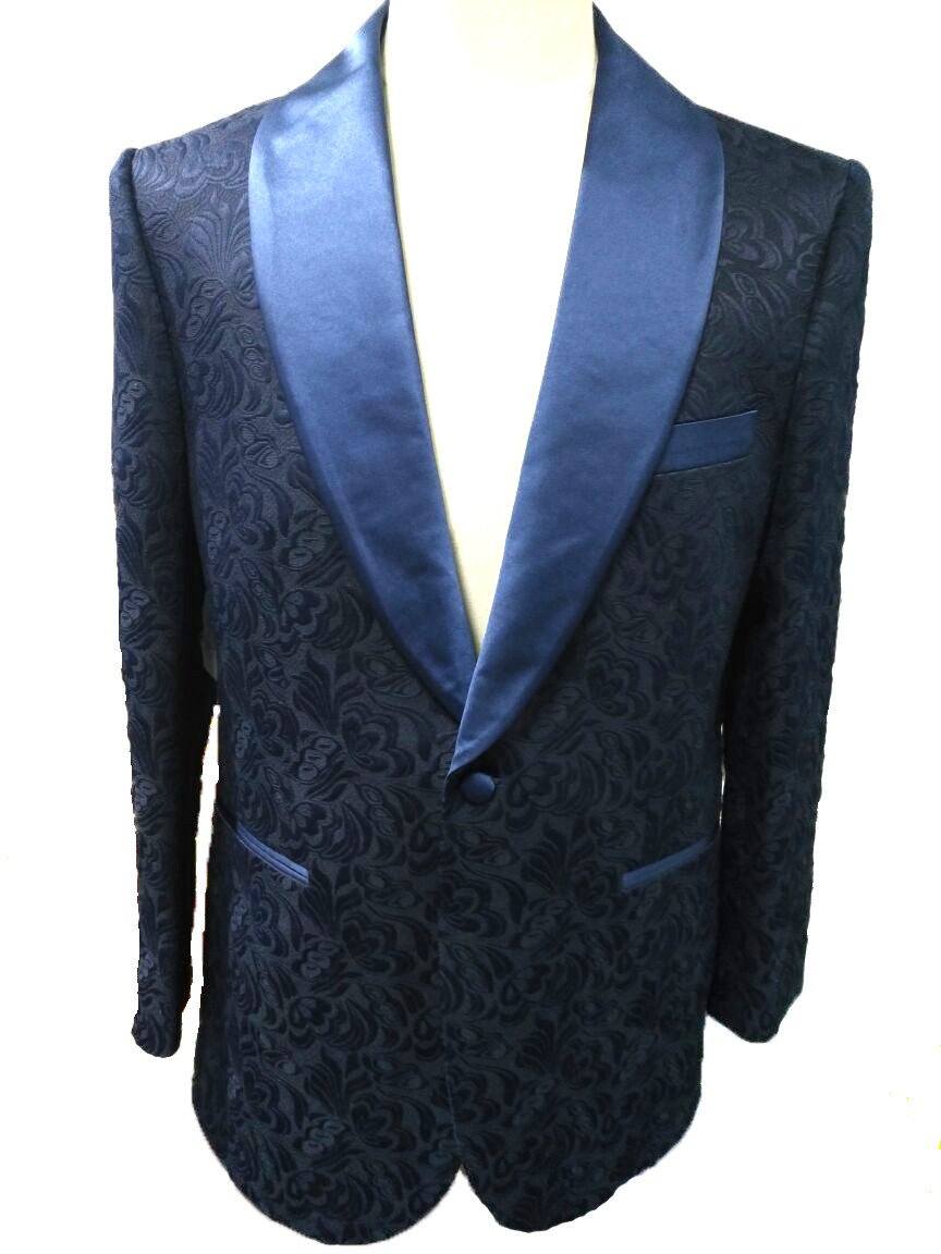 Sootz Night Sea Floral Tuxedo Jacket - Sootz
