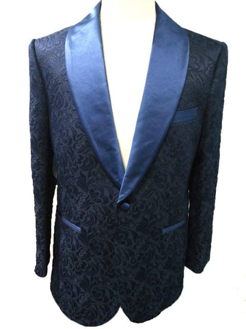 Sootz Night Sea Floral Tuxedo Jacket - Sootz