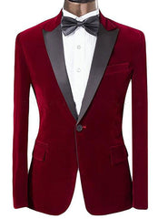 Sootz Red Velvet Cake Tuxedo Jacket - Sootz