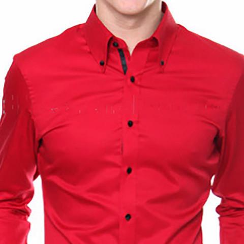 Sootz Blazing Red Custom Dress Shirt - Sootz