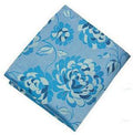 Baby Blue Floral Pocket Square - Sootz