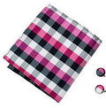 Sootz Pink & Grey Pocket Square - Sootz