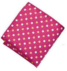 Sootz Pink Polka Pocket Square - Sootz