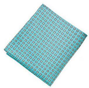 Sootz Teal Dotted Pocket Square - Sootz