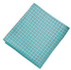 Sootz Teal Dotted Pocket Square - Sootz