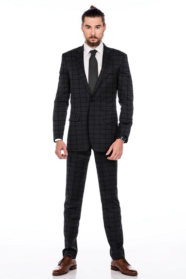 Black White Checkered Pocket Square - Sootz
